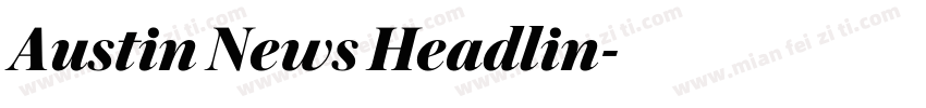 Austin News Headlin字体转换